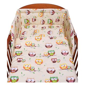 3-dílné ložní povlečení New Baby 100/135 cm béžové se sovou
