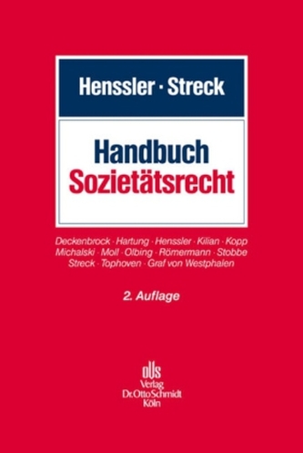 Handbuch des Sozietätsrechts
