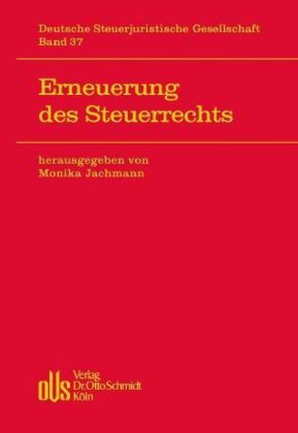 Erneuerung des Steuerrechts