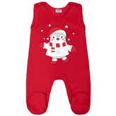 Kojenecké bavlněné dupačky New Baby Winter Penguin - velikost 56 (0-3m)