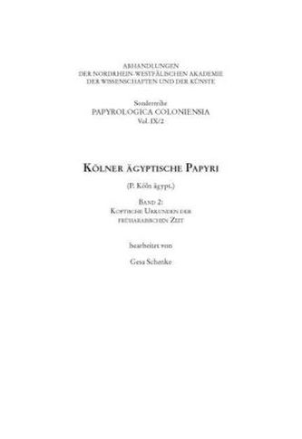 Kölner ägyptische Papyri (P.Köln ägypt.). Bd.2