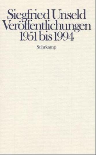 Veröffentlichungen 1951 bis 1994