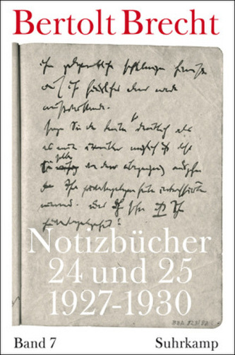 Notizbücher 24 und 25 (1927-1930)