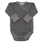 Zimní kojenecké celorozepínací body Baby Service Retro šedé - velikost 56 (0-3m)