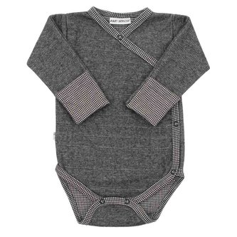 Zimní kojenecké celorozepínací body Baby Service Retro šedé - velikost 56 (0-3m)