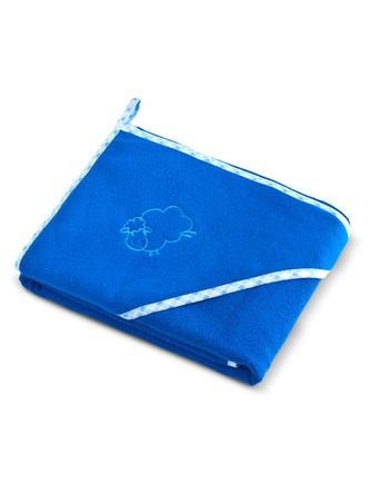 Dětská osuška Sensillo Ovečka 80x80 cm modrá