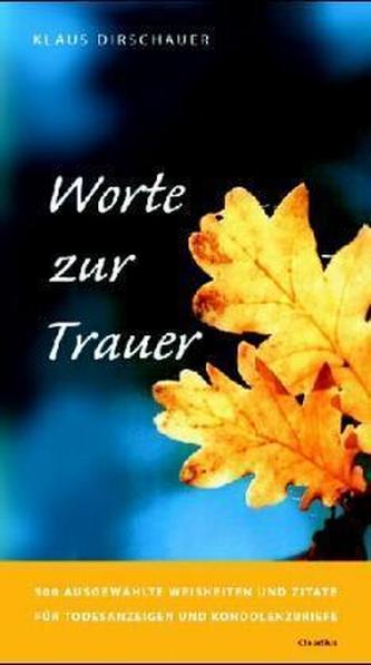 Worte zur Trauer