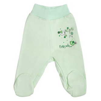 Kojenecké polodupačky Bobas Fashion Benjamin zelené - velikost 80 (9-12m)