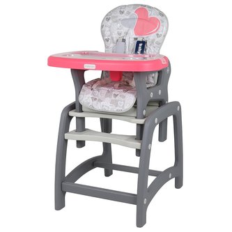 Jídelní židlička Baby Mix 2v1 Coral