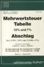 Mehrwertsteuer-Tabelle, 19% und 7% Abschlag