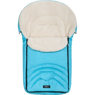 Fusák Womar s ovčím rounem tyrkysový