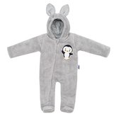 Zimní dětská kombinéza New Baby Penguin šedá - velikost 62 (3-6m)