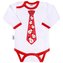 Body s potiskem New Baby s kravatou - velikost 80 (9-12m)