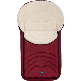 Fusák Womar s ovčím rounem vínový