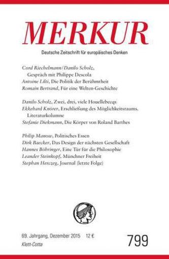 MERKUR Deutsche Zeitschrift für europäisches Denken. Nr.799