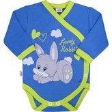 Dětské body s bočním zapínáním New Baby Lovely Rabbit - velikost 62 (3-6m)