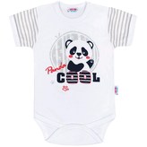 Kojenecké body s krátkým rukávem New Baby Panda - velikost 62 (3-6m)