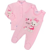 2-dílná souprava New Baby myška růžová - velikost 50