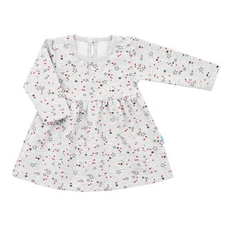 Kojenecké šatičky s dlouhým rukávem New Baby For Girls hvězdičky - velikost 74 (6-9m)