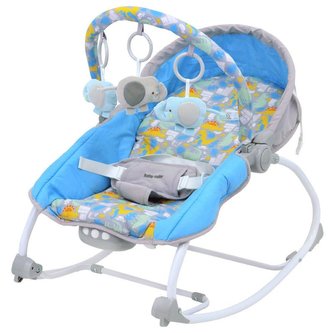 Lehátko pro miminko 2v1 Baby Mix dino grey blue