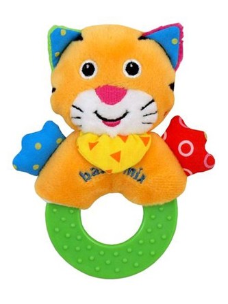 Dětské plyšové chrastítko Baby Mix tygřík