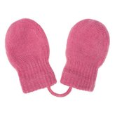 Dětské zimní rukavičky New Baby růžové - velikost 56 (0-3m)
