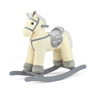 Houpací koník s melodií Milly Mally PePe béžový