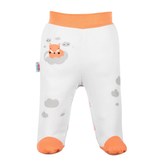 Kojenecké bavlněné polodupačky New Baby Liška lososová - velikost 56 (0-3m)