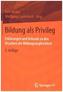 Bildung als Privileg
