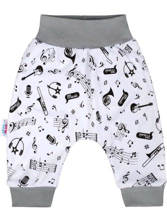 Kojenecké bavlněné polodupačky New Baby Music - velikost 74 (6-9m)