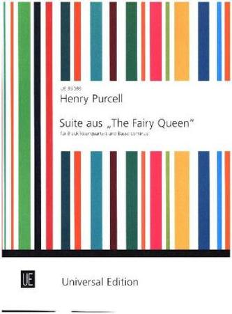 Suite aus 'The Fairy Queen', für Blockflötenquartett und Basso continuo, Partitur + Stimmen