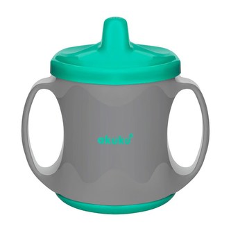 Barevný kouzelný hrníček Akuku 200 ml šedo-zelený