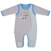 2-dílná bavlněná souprava New Baby Lucky Bear - velikost 68 (4-6m)