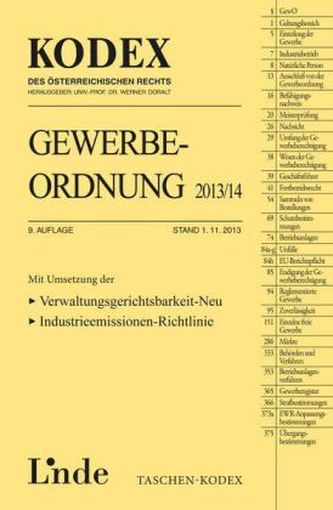 Gewerbeordnung 2013/14 (f. Österreich)
