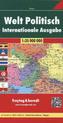 Freytag & Berndt Poster Welt Politisch, Internationale Ausgabe, gefalzt