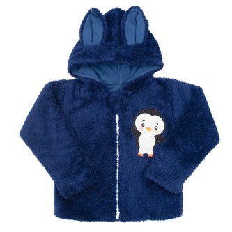 Zimní dětská mikina New Baby Penguin tmavě modrá - velikost 80 (9-12m)