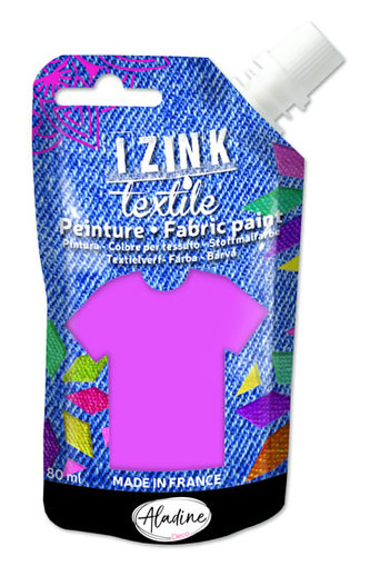 IZINK textilní barva - světle růžová 80 ml