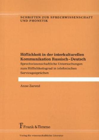 Höflichkeit in der interkulturellen Kommunikation Russisch - Deutsch