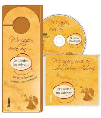 Wir sagen euch an ... 24 Lieder im Advent, Türhänger, m. Audio-CD