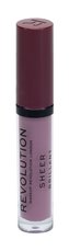 Makeup Revolution London Sheer Brillant Lesk na rty 3 ml 117 Bouquet pro ženy
