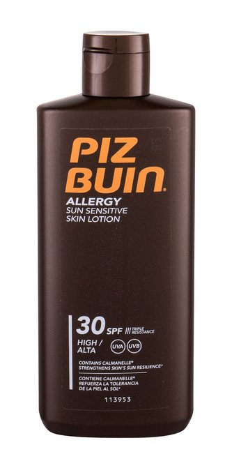 PIZ BUIN Allergy Opalovací přípravek na tělo Sun Sensitive Skin Lotion 200 ml SPF30 pro ženy