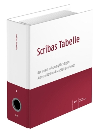 Scribas Tabelle der verschreibungspflichtigen Mittel und Gegenstände, zur Fortsetzung