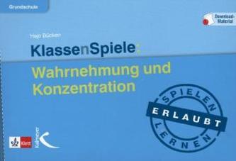 KlassenSpiele: Wahrnehmung und Konzentration, m. Download-Material