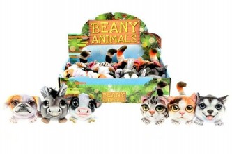 Zvířátko tištěné plyš 8cm, 6 druhů - 1 kus