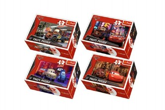 Minipuzzle Cars 2/Disney 54 dílků; 4 druhy; v krabičce 9x6x3cm - 1 kus
