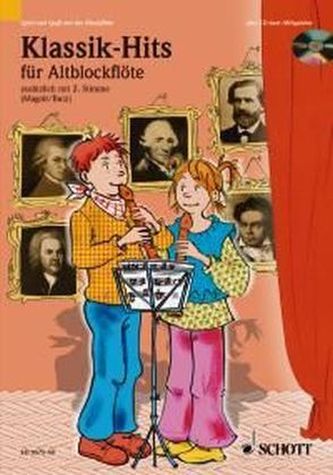 Klassik-Hits für Altblockflöte, für 1-2 Altblockflöten, m. Audio-CD