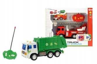 Auto RC plast 25 cm na baterie na vysílačku se zvukem se světlem, 2 druhy (1ks v krabici)