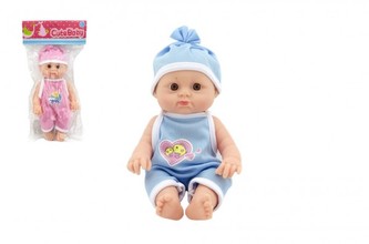 Miminko plast 24cm asst 2 barvy v sáčku