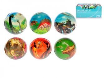 Míček pěnový 7cm dinosauři; 6 druhů - 1 kus