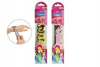 Náramok flitrový 23cm 3 farby (1ks na karte)